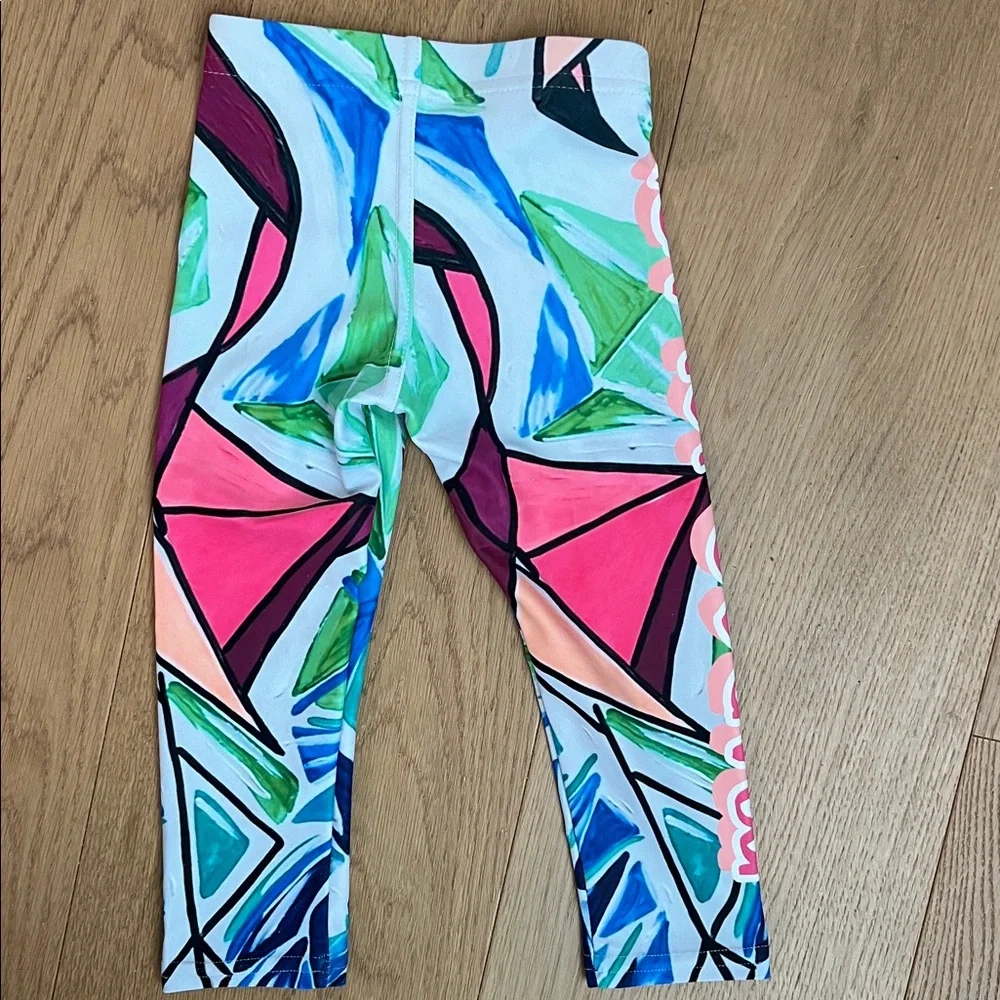 NWT $98 adorable UPF 50 toddler size 2T leggings Flamingo's